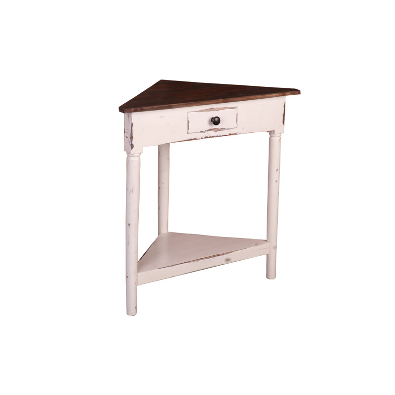 Laurel Foundry Modern Farmhouse Tompkins Rustic Corner End Table & Reviews Wayfair.ca